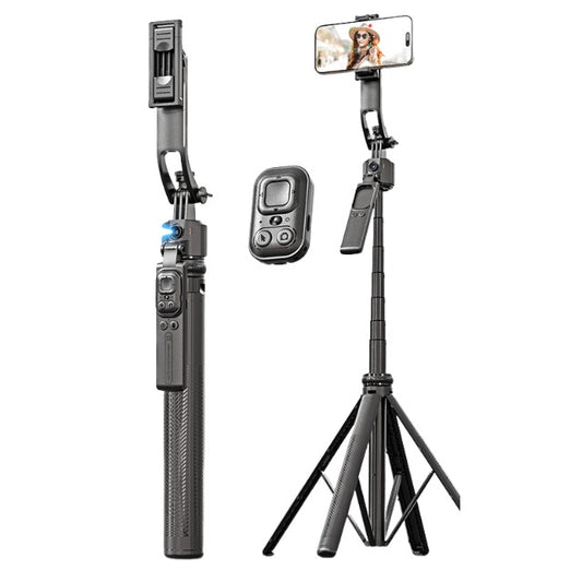 Gimbal Tripod with Remote Stabilizer 360° Rotation AI Smart Tracking for Cell Phone