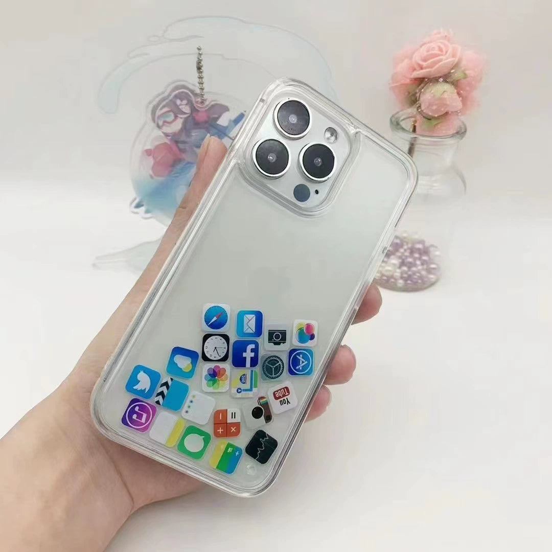 Quicksand App Icon Phone Case For iPhone 16 Pro Max 15 14 13 12 Case Phone