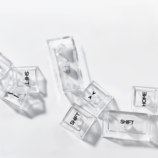Keycap PC Transparent Material Unmarked for Mechanical Keyboard