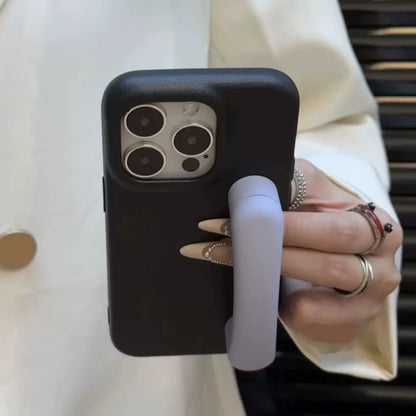 Handle Anti Fall Bracket Full Coverage Mobile Phone Case For iPhone 16 Pro Max 15 14 13 11