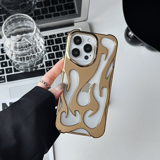Phone Case with Electroplated Hollow for iPhone 14/13/12 Pro/Pro Max/Plus