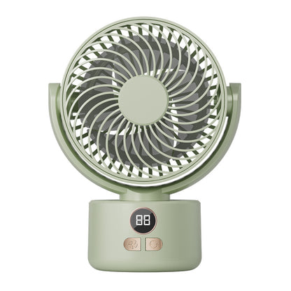 Fan with USB Digital Display for Whole-Room Cooling