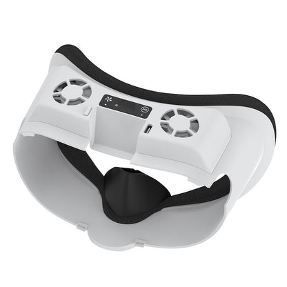 Cooling Face Mask with Airflow Ventilation RGB Lighting for Oculus Quest 3