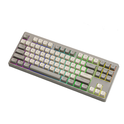 Mechanical Keyboard with Wireless Bluetooth  Dual Mode Silent Keys