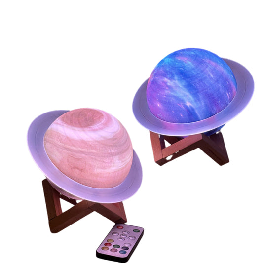 Bluetooth Speaker with 8-Color Night Light Deep Bass