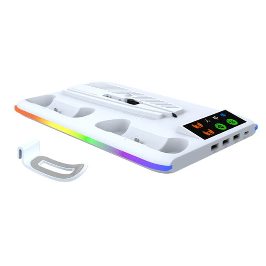 Storage Bracket with RGB Lights Multifunctional Cooling for PS5