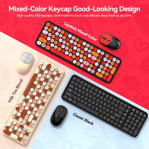 Keyboard Mouse Set Wireless  Punk for Work