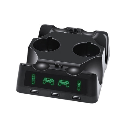 Charging Dock with Multi-function 4-in-1 for PS4 MOVE/VR Handles