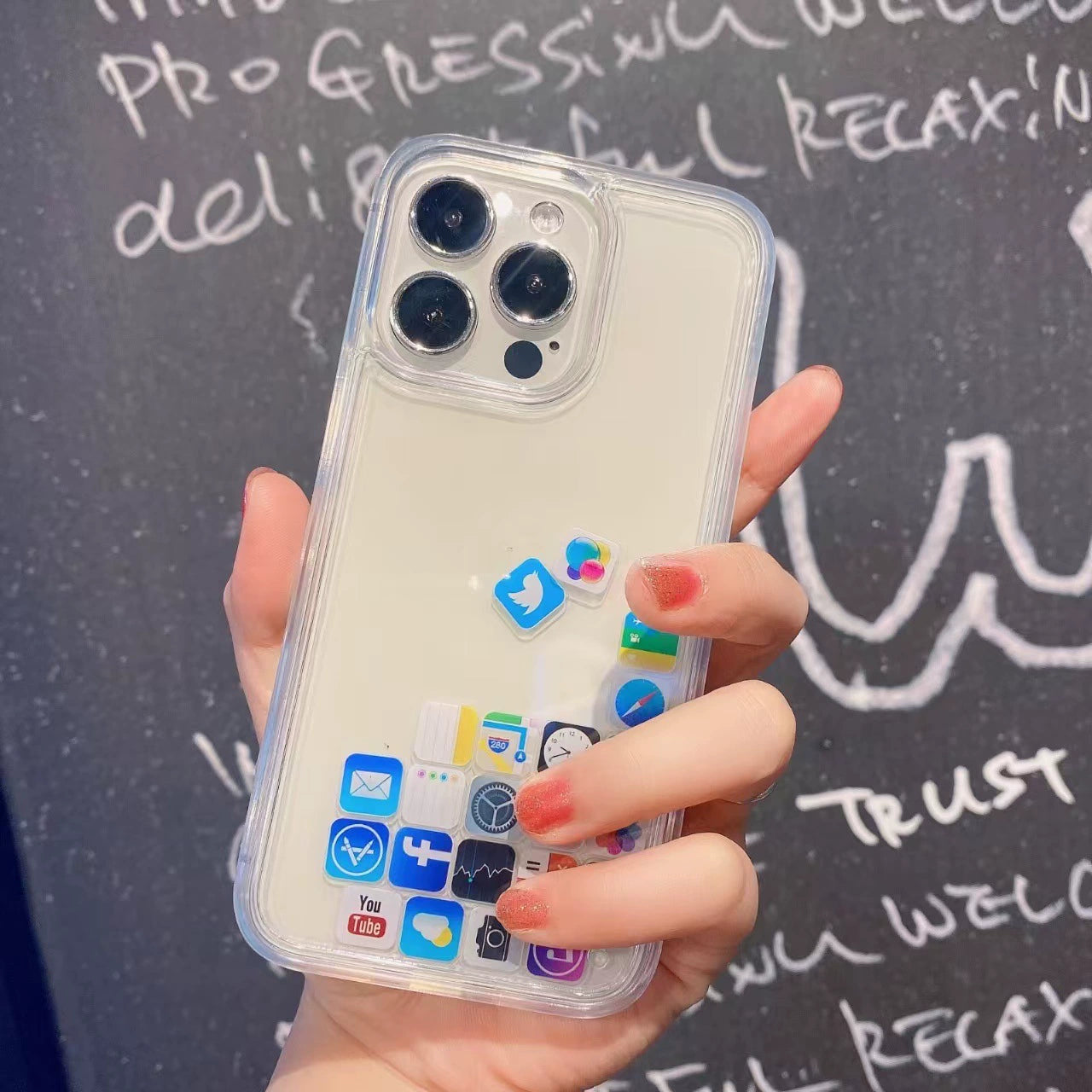 Quicksand App Icon Phone Case For iPhone 16 Pro Max 15 14 13 12 Case Phone