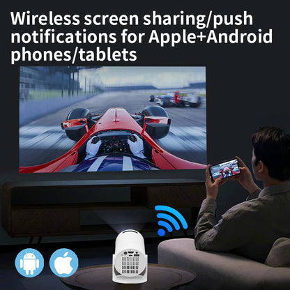 Wireless Projector with Mini HD  for Home Travel