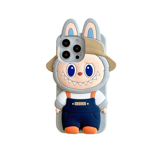 iPhone Case with Cartoon Cowboy Hat Silicone for iPhone 13/14/15/16 Pro/Promax