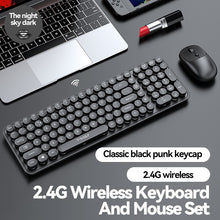 Load image into Gallery viewer, Keyboard Mouse Set Wireless  Punk for Work