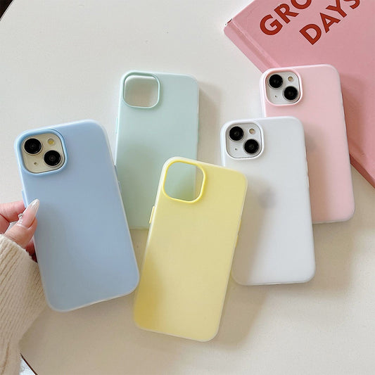 Phone Case with Silky Touch Jelly for iPhone 14/13/12 Pro/Pro Max/Plus