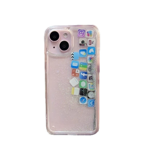 Quicksand App Icon Phone Case For iPhone 16 Pro Max 15 14 13 12 Case Phone