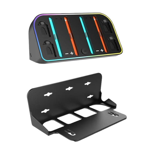 Charging Dock with Wall Mount RGB Lighting Storage for Switch 2