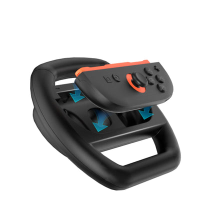 Racing Wheel Set with Ergonomic Grip for Switch2 Joy-Con