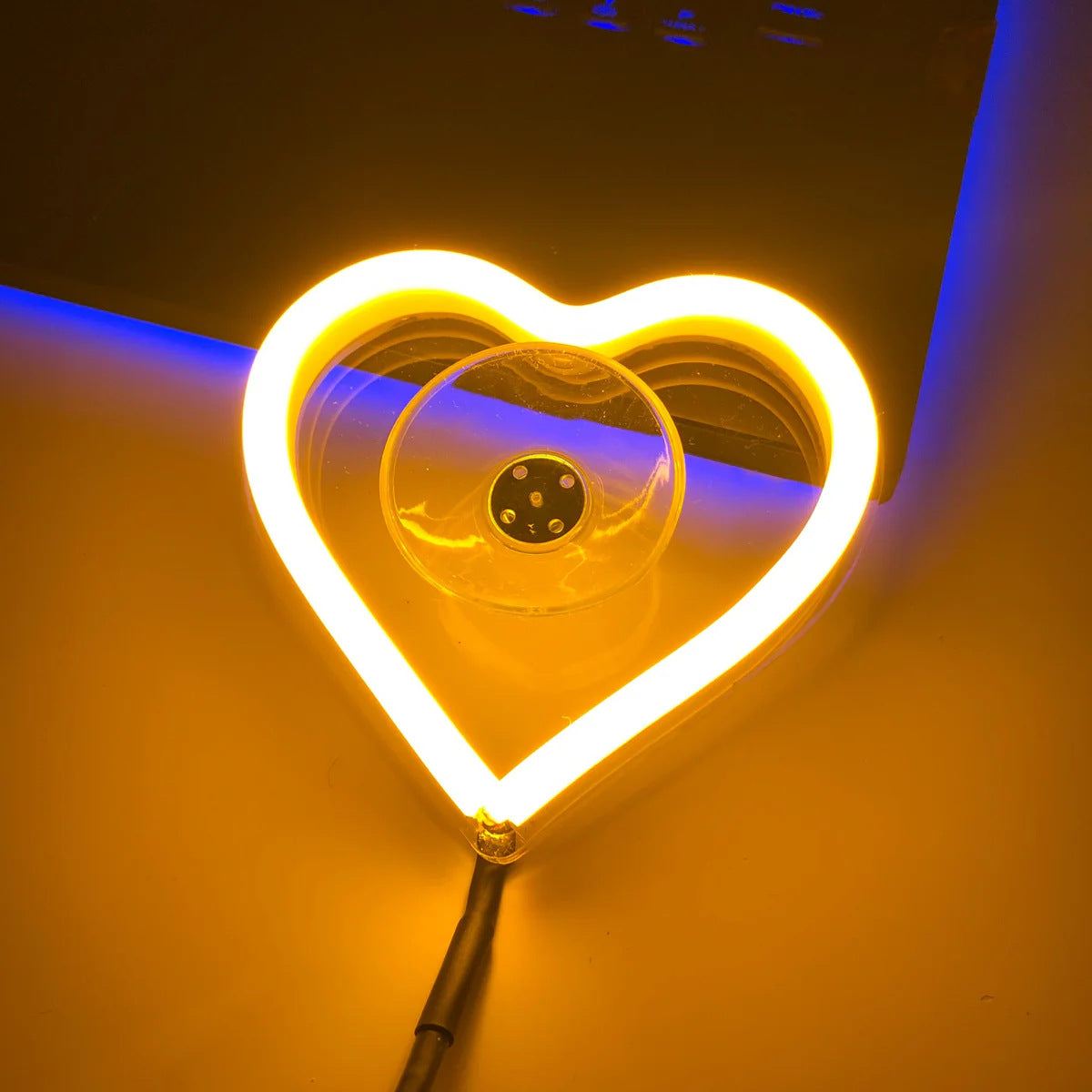 LED Luminous Heart Atmosphere Light, With Adjustable Brightness And Three Optional Lighting Modes, Suitable For All Models
