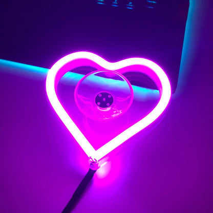 LED Luminous Heart Atmosphere Light, With Adjustable Brightness And Three Optional Lighting Modes, Suitable For All Models