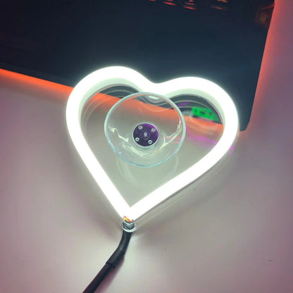 LED Luminous Heart Atmosphere Light, With Adjustable Brightness And Three Optional Lighting Modes, Suitable For All Models