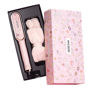 KD380 gift box in pink2021 straight hair curling iron lazy hair curler Dual purpose for straight hair and curly hair