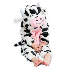 Load image into Gallery viewer, MICHLEY Children&#39;s animal one-piece romper baby plus size romper baby flannel romper