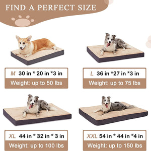 Dog Mat Orthopaedic Dog Bed with Removable Cover
