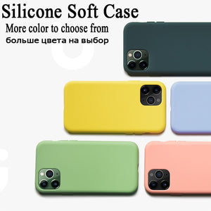 Luxury Original Liquid Silicone Soft Cover For iPhone