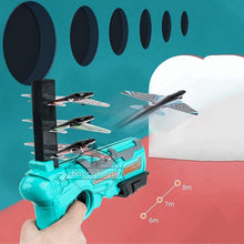 Load image into Gallery viewer, with 10pc plane Airplane Launcher Bubble Catapult Plane Toy Airplane Toys for Kids plane Catapult Gun Shooting Game Toys Outdoor Sport Toys