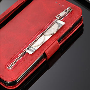 Leather Zipper A52 A72 Case For Samsung Galaxy Cover