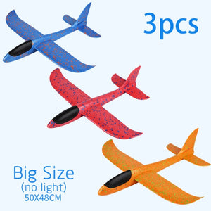 50X48CM Hand Throw Airplane EPP Foam Launch Fly Glider Planes Model Aircraft Outdoor Fun Toys for Children Party Game Boys Gift