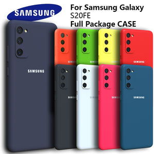 Original Samsung Galaxy S20 FE Ultra Plus Silky Silicone Cover High Quality Soft-Touch Back Protective Camera