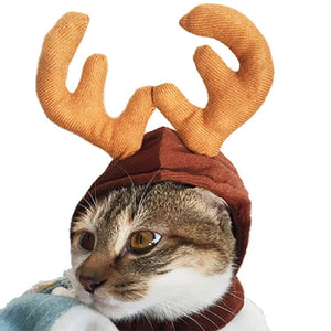 Christmas Hat Halloween Pet Costume For Cat Dog Puppy Costumes Scarf Gift New Year Santa Winter Cosplay Halloween Dog Cat Supply