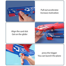 Load image into Gallery viewer, Airplane Launcher Bubble Catapult Plane Toy Airplane Toys for Kids plane Catapult Gun Shooting Game Toys Outdoor Sport Toys