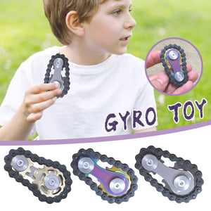 New Fidget Spinner Metal Antistress Gear Chain Fingertip Sprocket Flywheel Adult Toys Kids Anti-stress Spinning Top Gyroscope