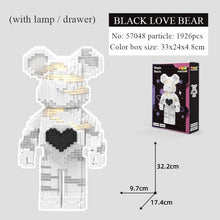 Load image into Gallery viewer, Color Net Red Love Violent Bear Series Assemble Building Block Toy Model Bricks With Lighting Set Antistress Toys For Kids Gift